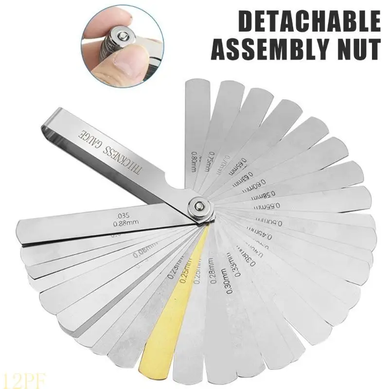 12PF Professional Essential Feeler Gauge for Accurate Measurements in Multiple Fields