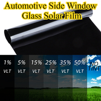 3mx50cm Car Window Tint Film 1/15/35/50 Percent UV Protector Glass Sticker Films Black Car Window Foils Tinting Film