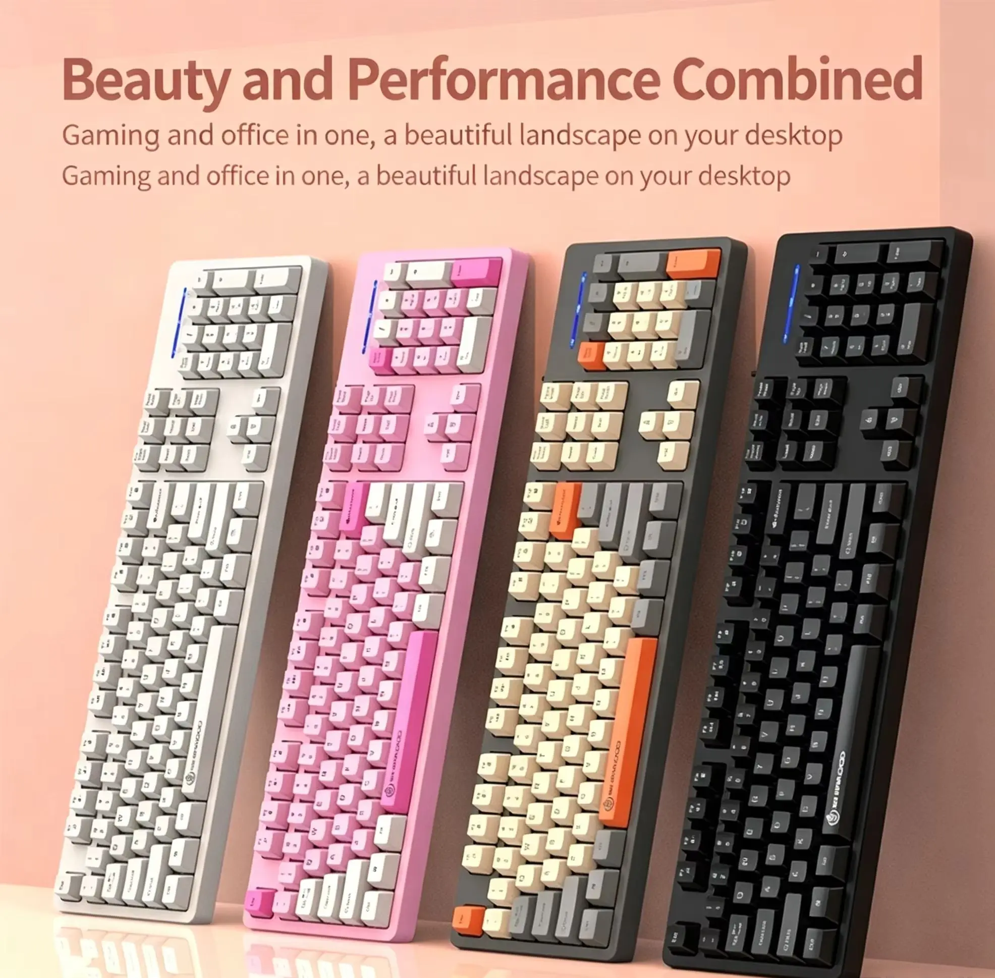 IMICE Gaming/Office Mechanical Feel Wired Keyboard Waterproof Ergonomic Design Office Slient Click Keyboard For PC Computer