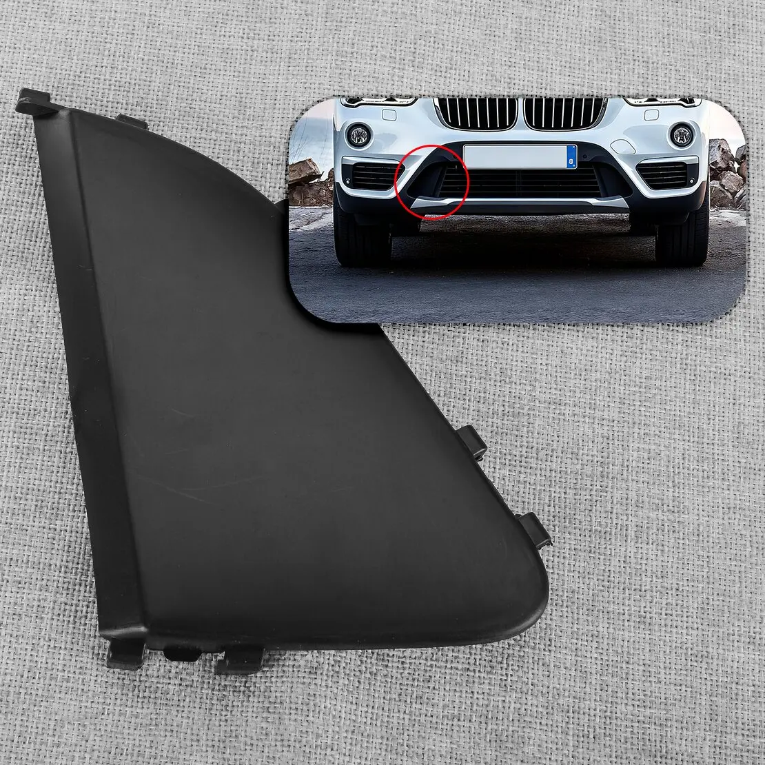 

Right Front Bumper Lower Grille Closed Cover Fit For BMW X1 F48 F49 SAV 2016-2018 51117374206