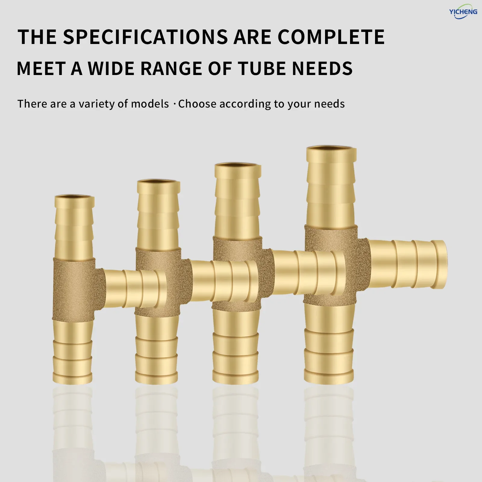 10 Uds 6mm-12mm OD Unión en forma de T empalmador de púas accesorio de manguera de latón ensamblador de mendigo