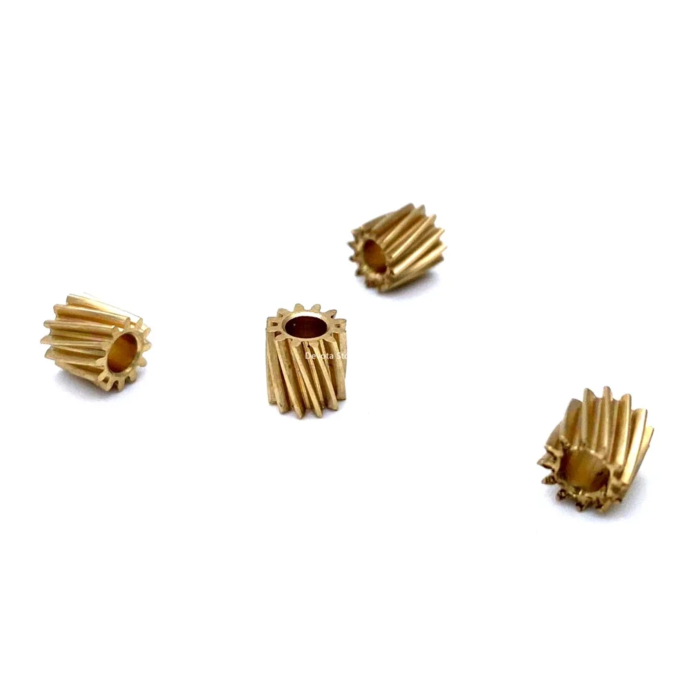 0.4M 12T 2.3mm/3mm Metal Helical Copper Gear