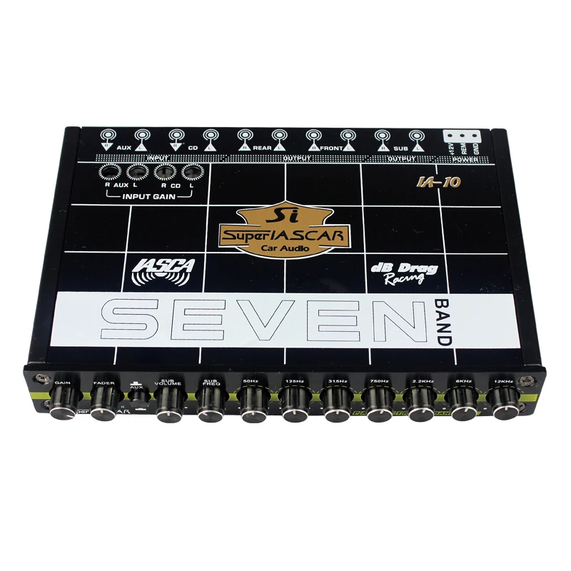 Car Audio EQ Tuning Crossover Car Amplifier Car Equalizer Car Equalizer 7-band Equalizer