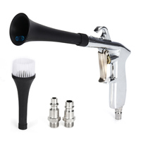 Car Cleaning Gun High Pressure Air Blow Gun w/ 2 Nozzles Car Detailing Dry Washing Professional Car Interior Cleaning Tools