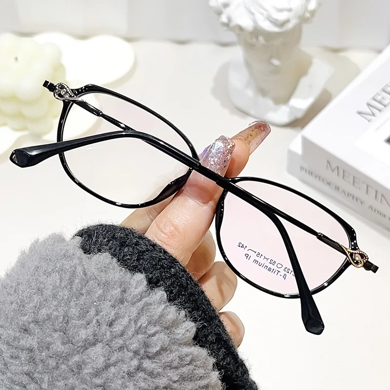 OLLYMURS جديد خفيف للغاية موضة عين القط قصر النظر نظارات ريترو وجه صغير TR90 إطار نظارات طبية بصرية للنساء F123X