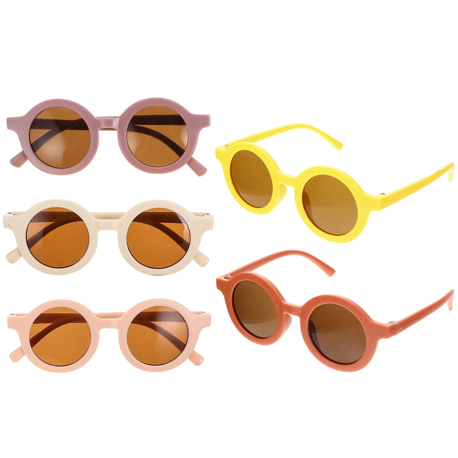 

5pcs Candy Color Sunglasses For s 'S Party Funny Glasses Props Toddler Eyeglasses Light Weight Creative