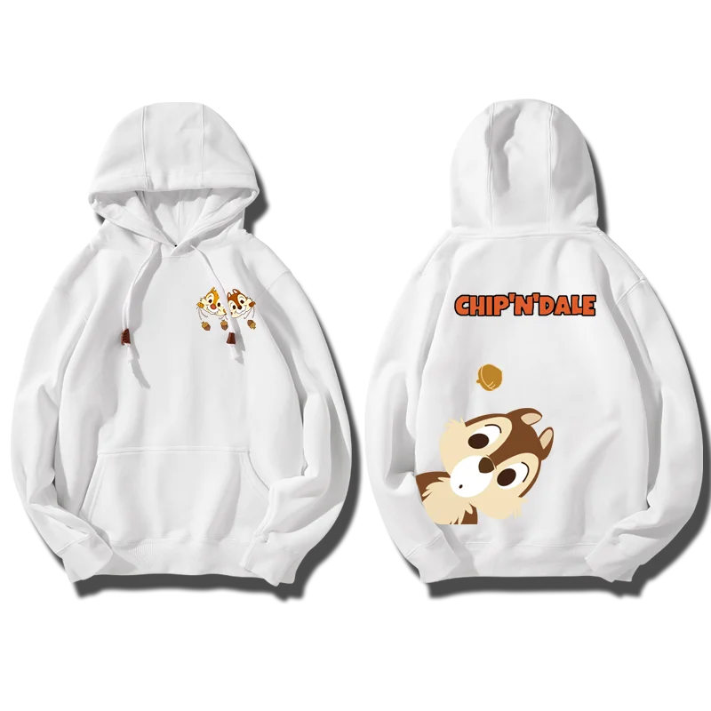 Chipmunk Cartoon Chip an \'Dale Co branded Women\'s Cute Sports Hoodie Couple Hoodie Hoodie Hoodie Women\'s Top Women\'s Hoodie