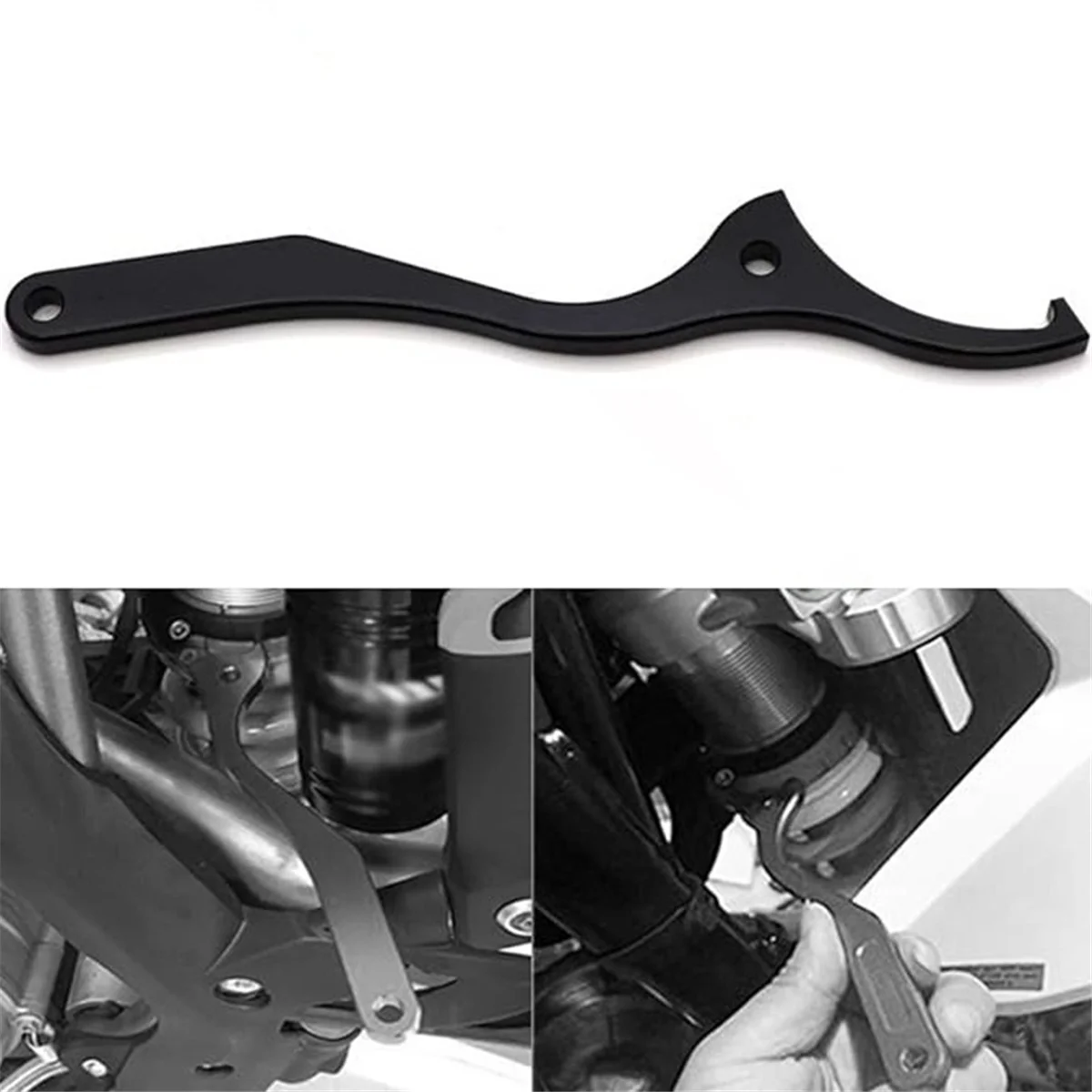 57MM/2.24inch Rear Shock Spanner Wrench, Shocks Tool, Shock Wrench Adjustable Spanners for Most