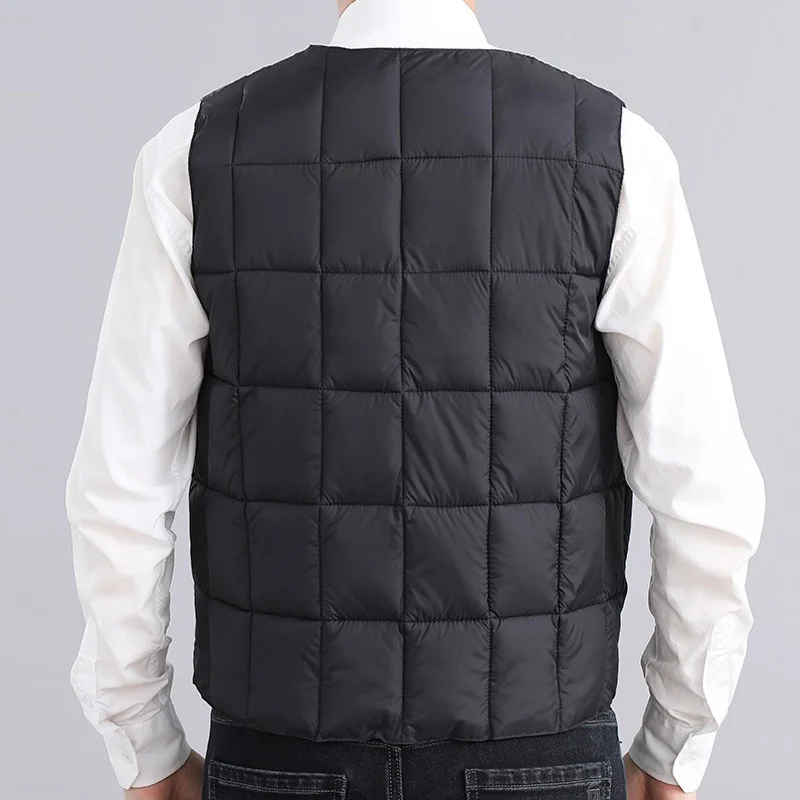 Men's Vest Windproof Vest Men's Jacket Sleeveless Vest Winter Jacket Casual Jacket Warm and Thick Vest