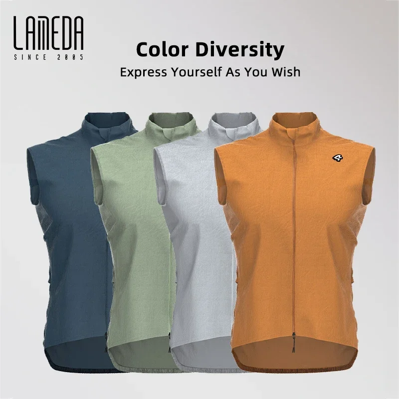 

LAMEDA Cycling Vest for Men Women Spring Summer Quick-Dry Windproof Water-Resistant & Reflective Running & Hiking Sports Vest