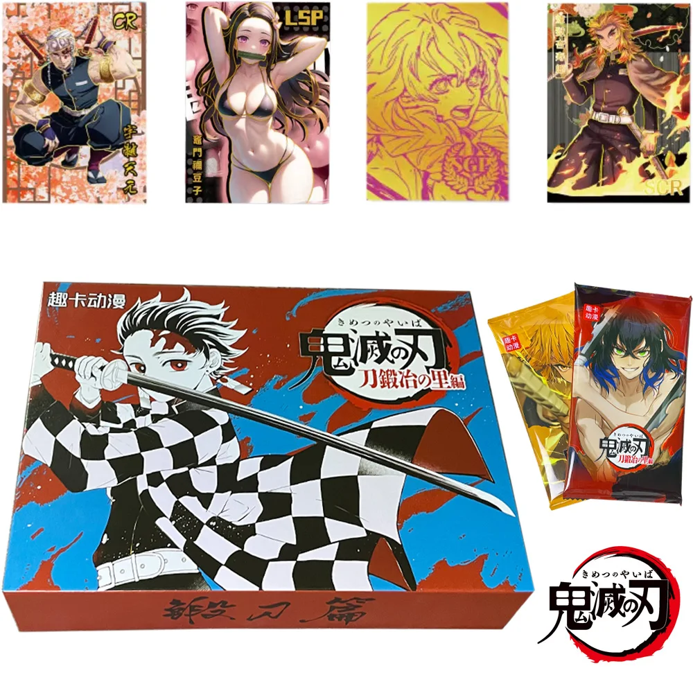 

New Anime Demon Slayer Collection Cards TCG Playing Game Kamado Tanjirou Kamado Nezuko Character Card Gifts and Gifts