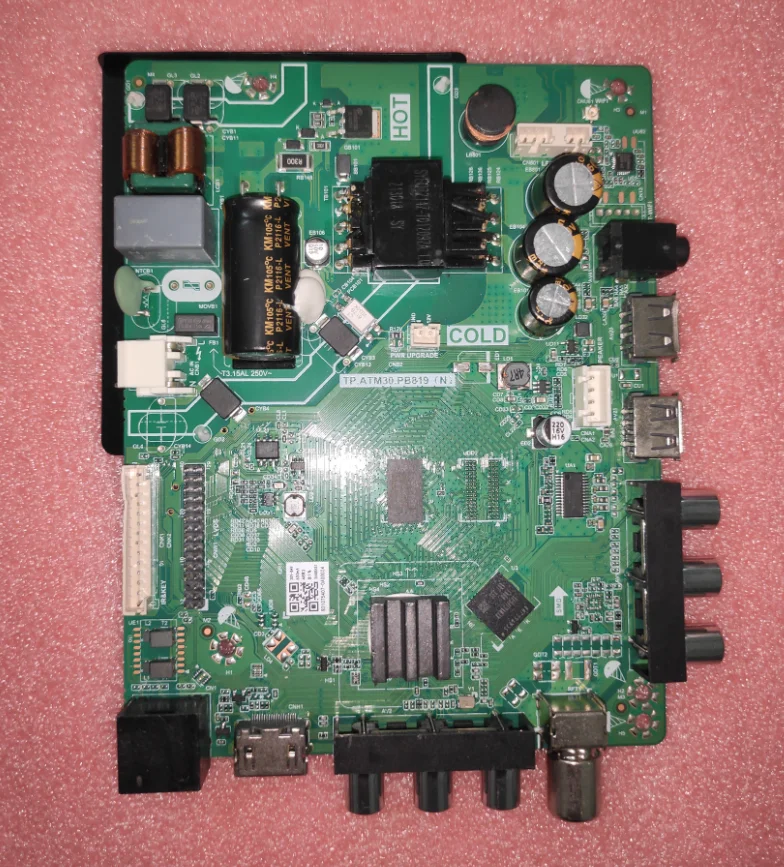 Free shipping!  TP.ATM30.PB819(N)    Android 9.0 WiFi network TV motherboard 37-41v 600ma works well