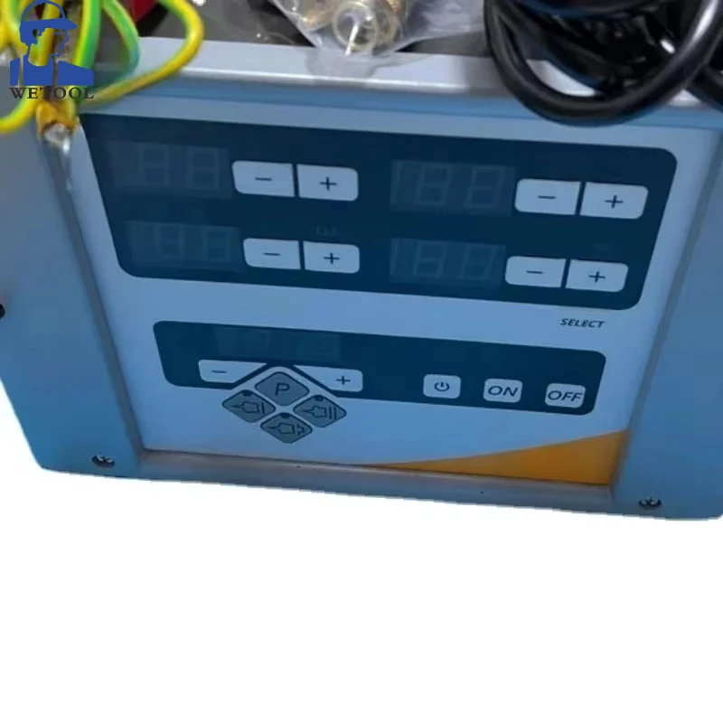 מערכת ספריי אלקטרוסטטית GEMA של Wetool כוללת תיבת בקרת ציפוי אבקה אלקטרוסטטית ו-opthi 2 רובה ספריי עבור Opti GM02