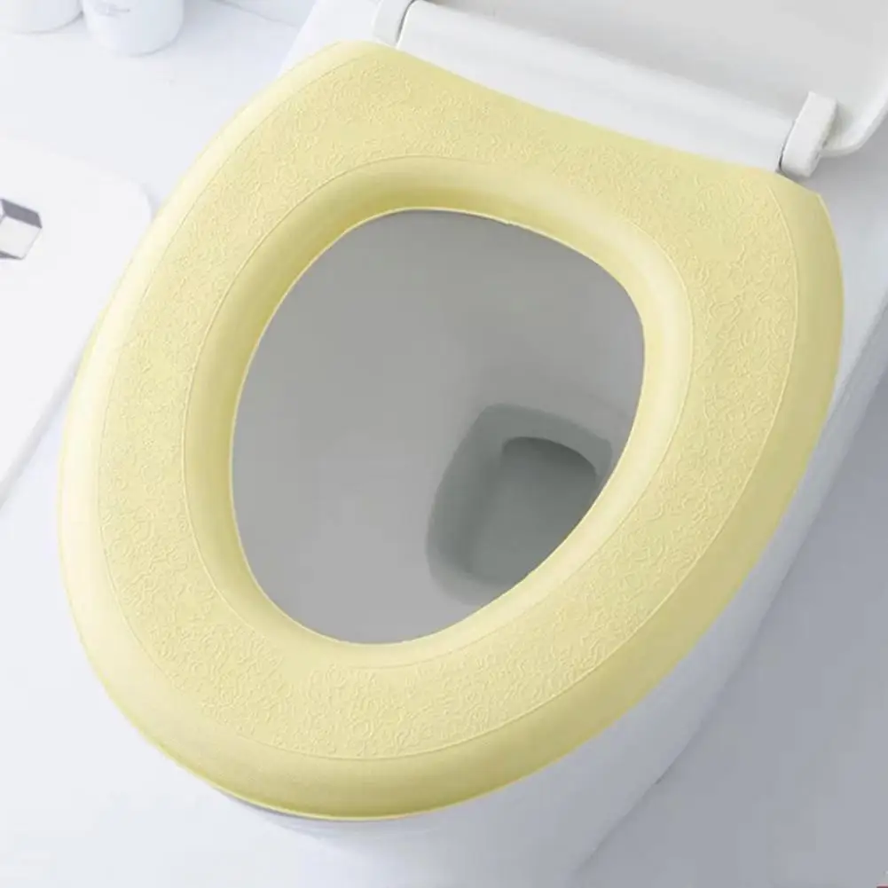 EVA Thicken Toilet Seat Cover Mat  Toilet Lid Pad Bidet Cover Bathroom Toilet Cover Seat Waterproof Dorm Home Toilet Seat Pad