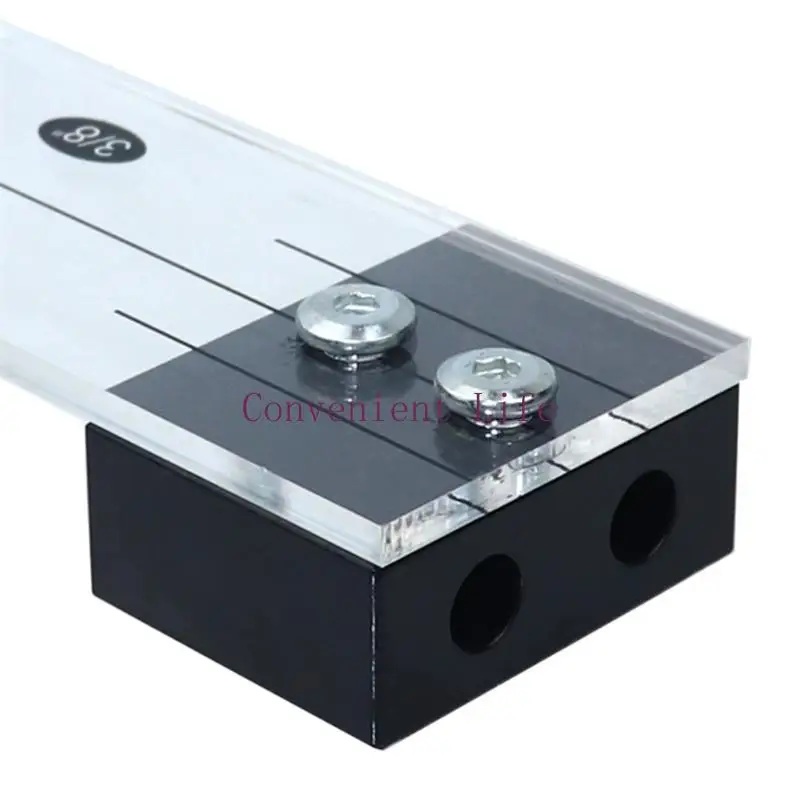 L1EE DIY أدوات النجارة الخشبية مجموعة أدوات حفر الأوتاد الأكريليك، صلابة عالية القوة، محدد موقع الثقب الدقيق #3