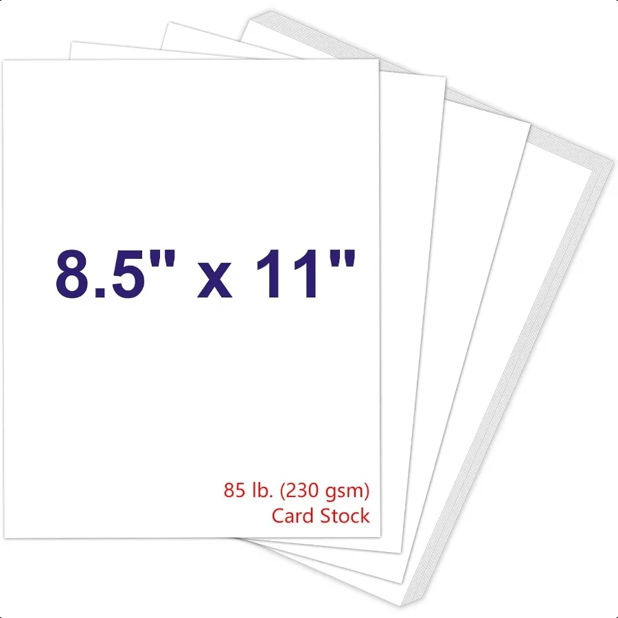 

Белый картон 8,5 x 11, 230 г/м2, обложка, картонная бумага, 85 фунтов, тяжелая карта для принтера, бумага для приглашений, лома