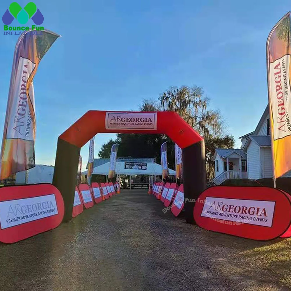 4x3 Outdoor Advertising Inflatable Race Start Finish Line Arch Running Events For Promotion