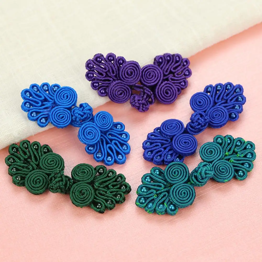 5Pairs Vintage Sewing Buttons Chinese Style Clothing Accessories Gift Box Invitation Handcraft Buttons for Scrapbooking