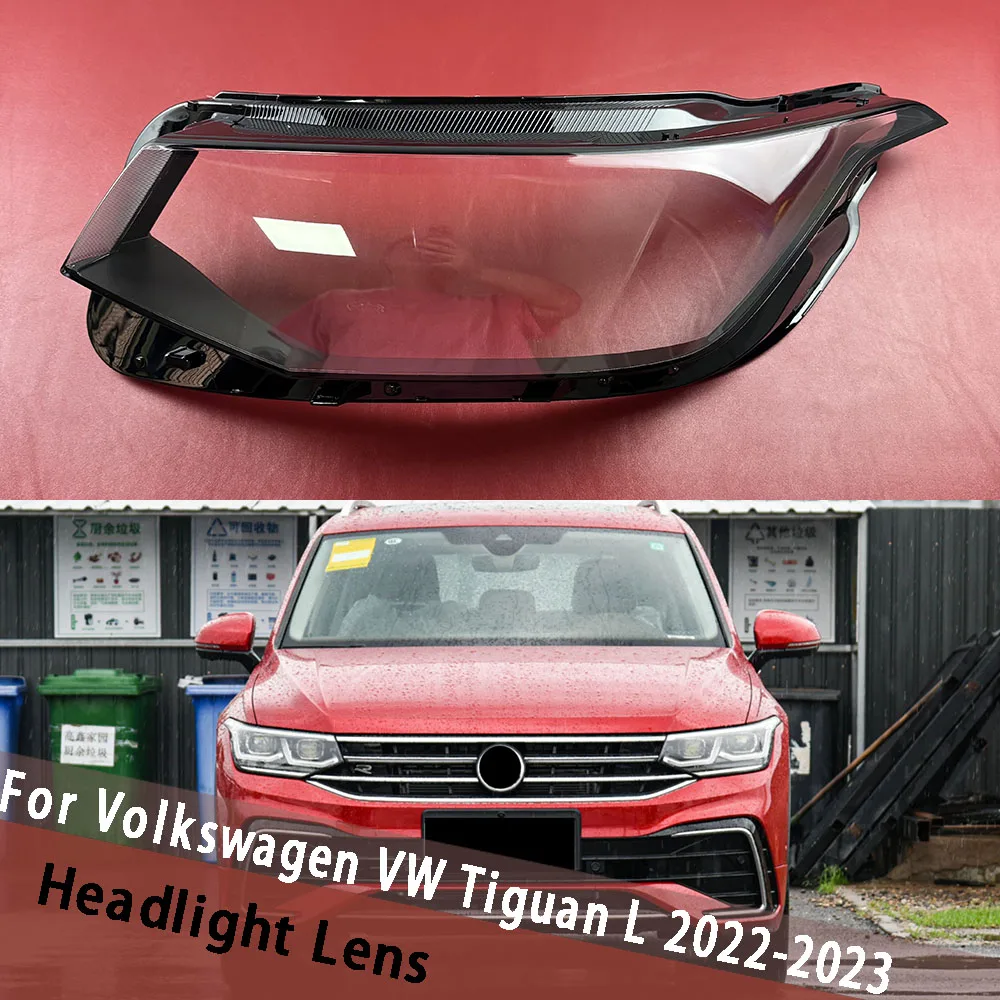 

For Volkswagen VW Tiguan L 2022 2023 (High) Car Accessories Headlight Lens Cover Transparent Lampshade Headlamp Shell Plexiglass