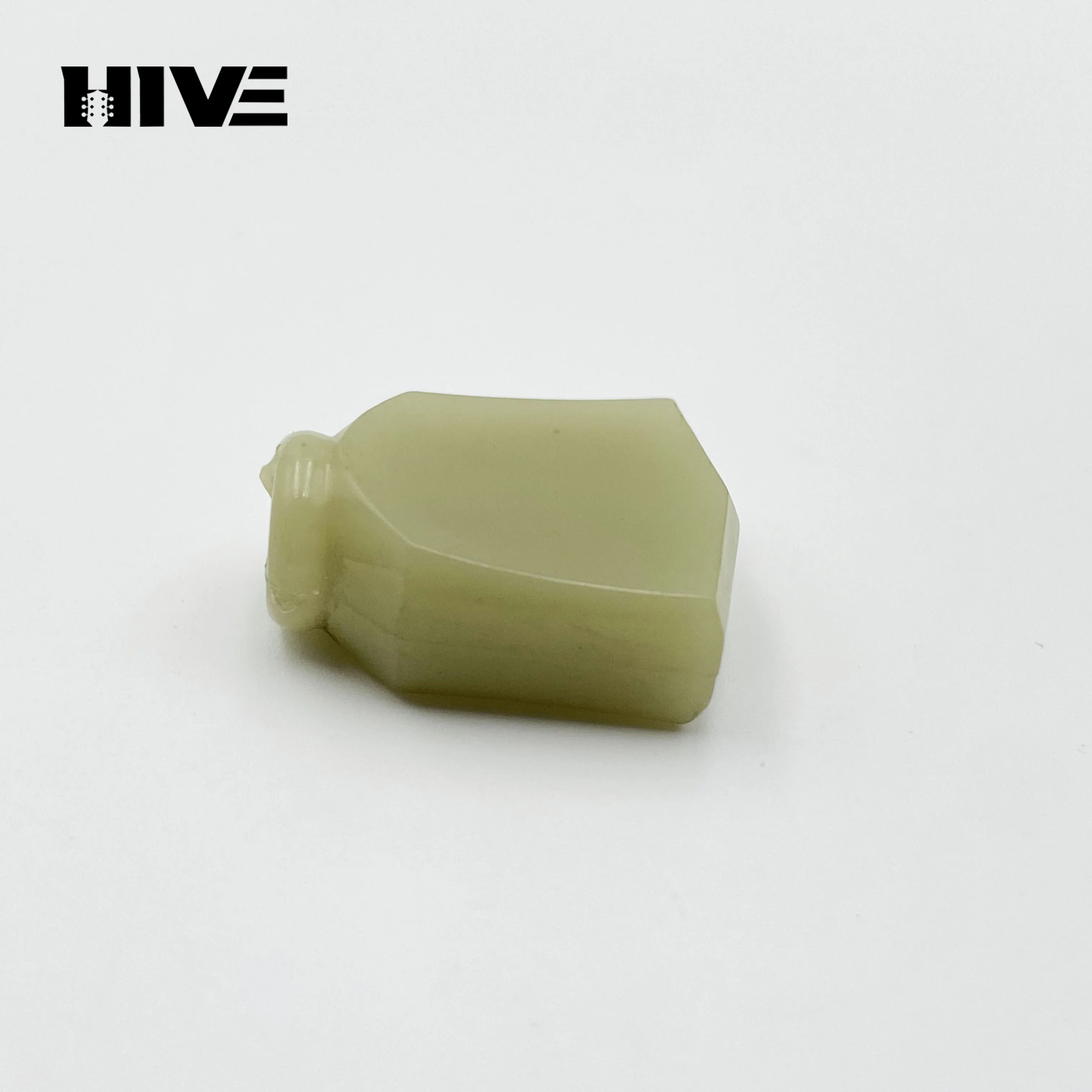 6Pcs/Set Imitation Jade Guitar Tuning Peg Cap Folk Electro-Acoustic Guitar String Knob Handles Tuning Peg Cap Green Knob