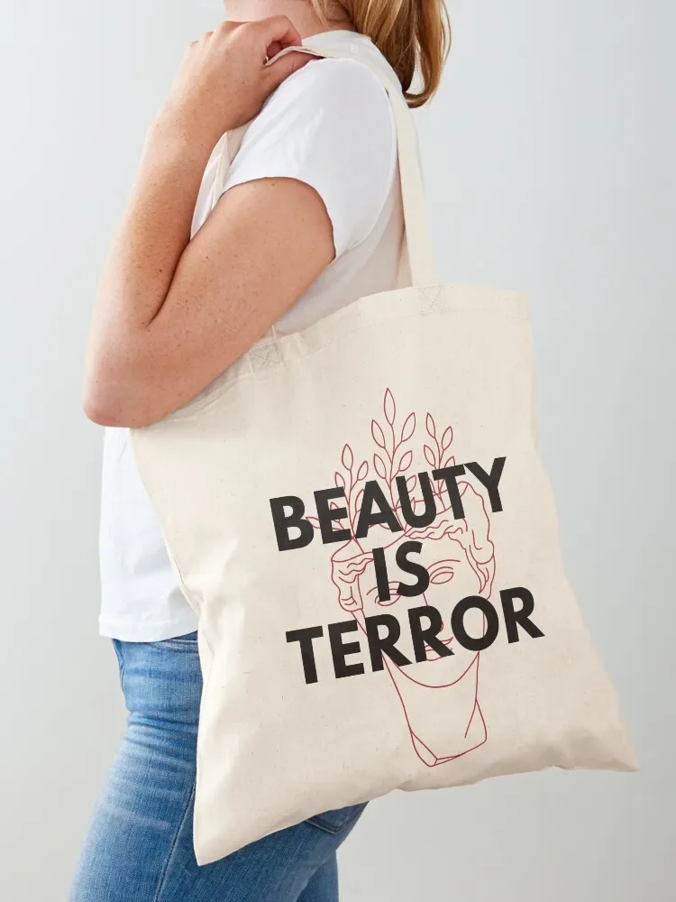 Beauty is Terror The Secret History Dark Academia Tote Bag bag for beach handbag cute university