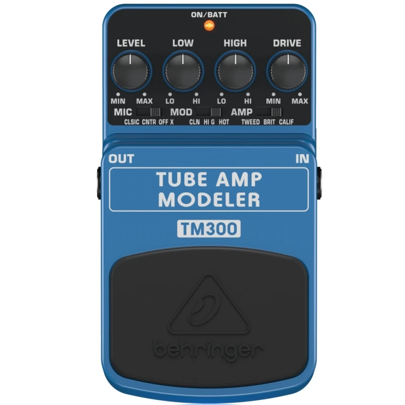 TM300 ultimate tube amp modeling effects pedal with authentic modeling technology for 3 classic guitar amps