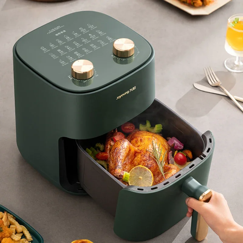 Novo 5l fritadeira de ar de grande capacidade doméstica multifuncional fritadeira elétrica de ar forno elétrico automático sem necessidade de virar fritadeira de ar