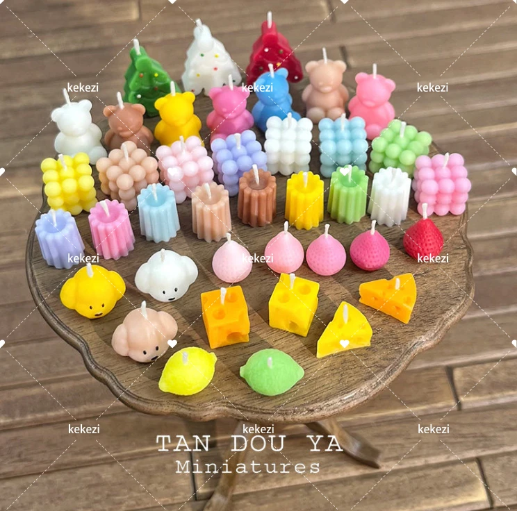 

Миниатюрная ароматическая свеча для кукольного домика, декор для кукольного домика 1/12, аксессуары для кукольного домика, миниатюрная модель, декор для Рождества и Хэллоуина