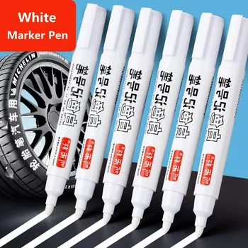 2/4/6 ピース/セット金属白マーカーペン油性防水プラスチックゲルペン書き込み描画落書きペン文具ノートブック