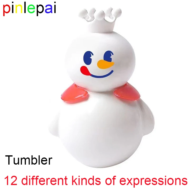 Pinlepai Tumbler Toy Baby Roly Poly Doll Small Toys Mini Mixue Snowman Blind Box For Kids Snow Man Relieve Stress Children Gift