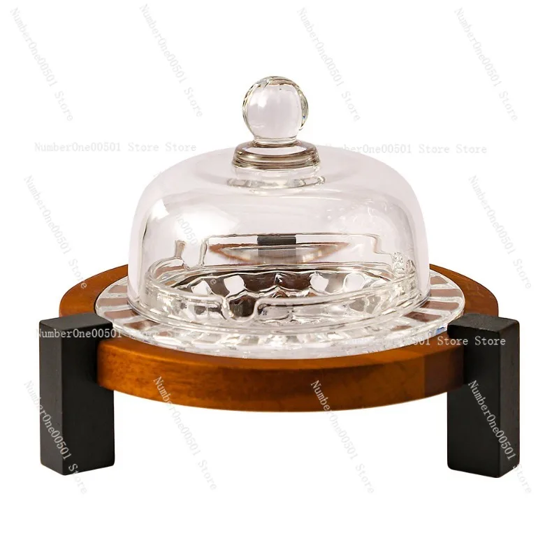 

Роскошная пепельница с крышкой, пылезащитная пепельница для домашнего офиса, стола, стеклянный декор, современный