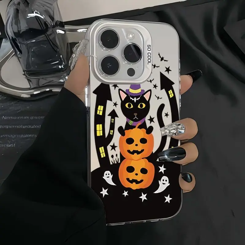 Wansheng abóbora dos desenhos animados casal caso de telefone para iphone 16 promax 15 plus 14 pro 13 12 11 xsmax xr