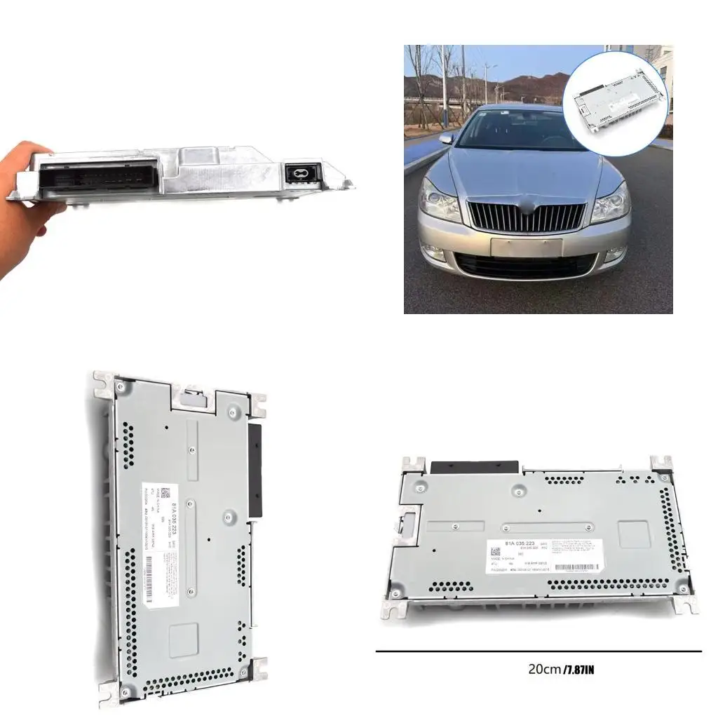 

02DE ABS Automotive Speaker Amplifier Space Saving Auto sound Enhancer 81A035223 Replacement Optimized for Automotives