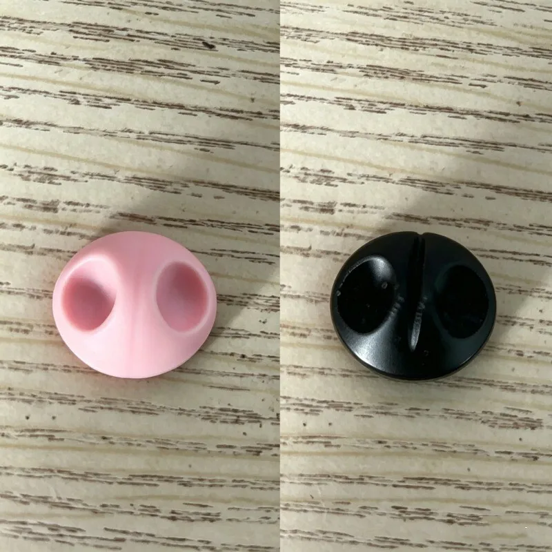 

3D Print Fursuit Nose Black & Pink Canine Nose Base Universal Dog Fox Wolf DIY Furry cosplay Prop