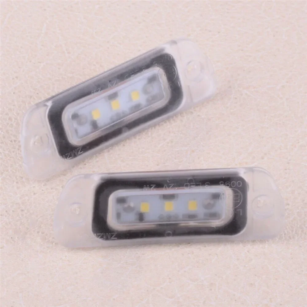 VERYUS 2pcs White LED License Plate Light For Mercedes-Benz ML GL R-class W164 W251 brand new and high quality