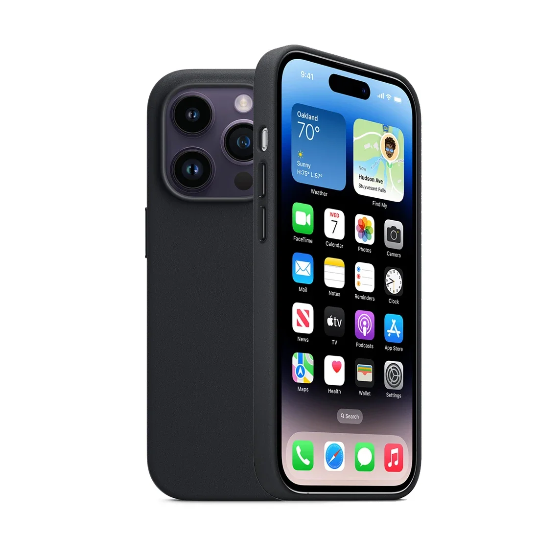 حافظة أبل الأصلية Magsafe حافظة جلدية مغناطيسية لهاتف آيفون 14 برو ماكس 14 بلس حافظة شحن لاسلكي 14 برو غطاء حماية من السقوط