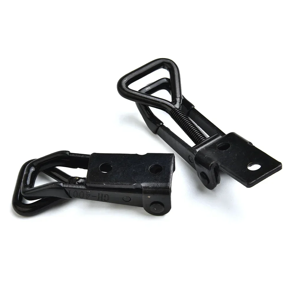 Clip Toggle Clamp Attachment Black Catch Clamps Components Fixture Hasp High Carbon Steel Home Quick 100KG/220lbs