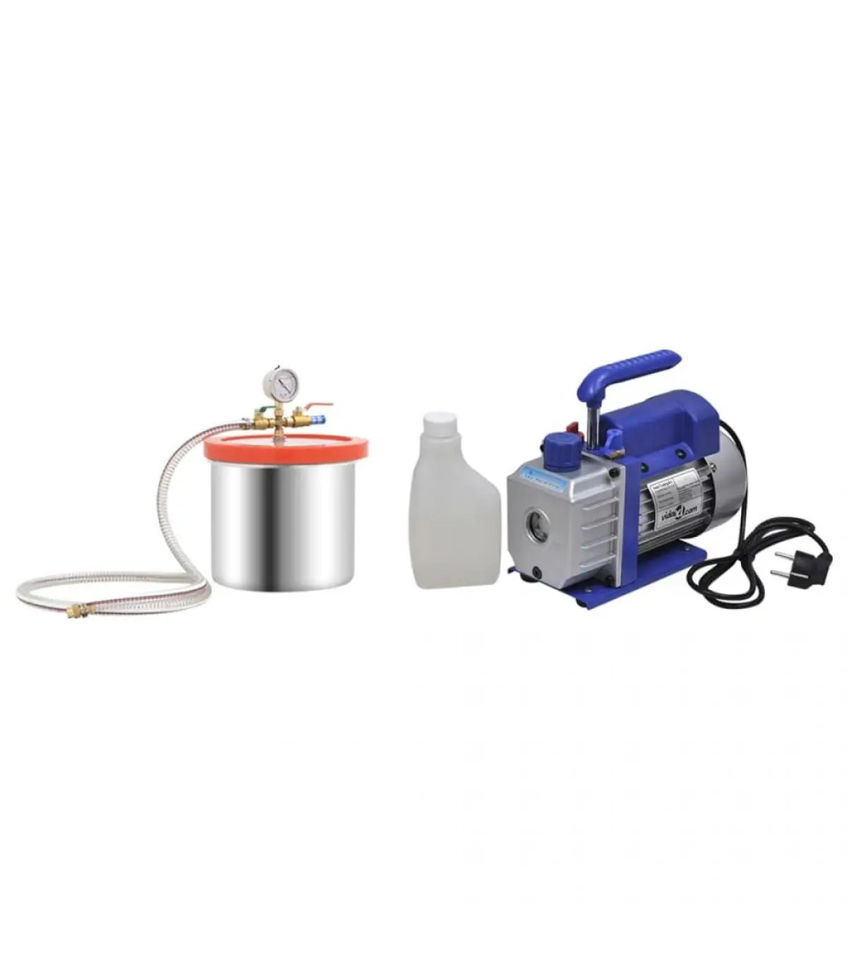 Vacuum Chamber water pumps with single stage pump 7,4 L