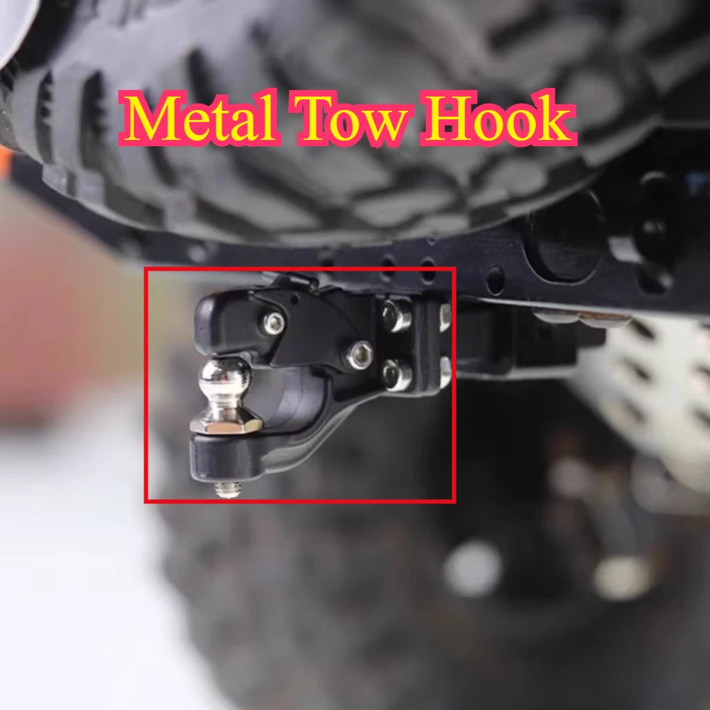 RC Crawler Upgrade Parts Metal Tow Hook For CROSSRC YK TRX4 MJX H8H Rlaarlo JK07PRO KM Off Road Vehicle custom size Accessory