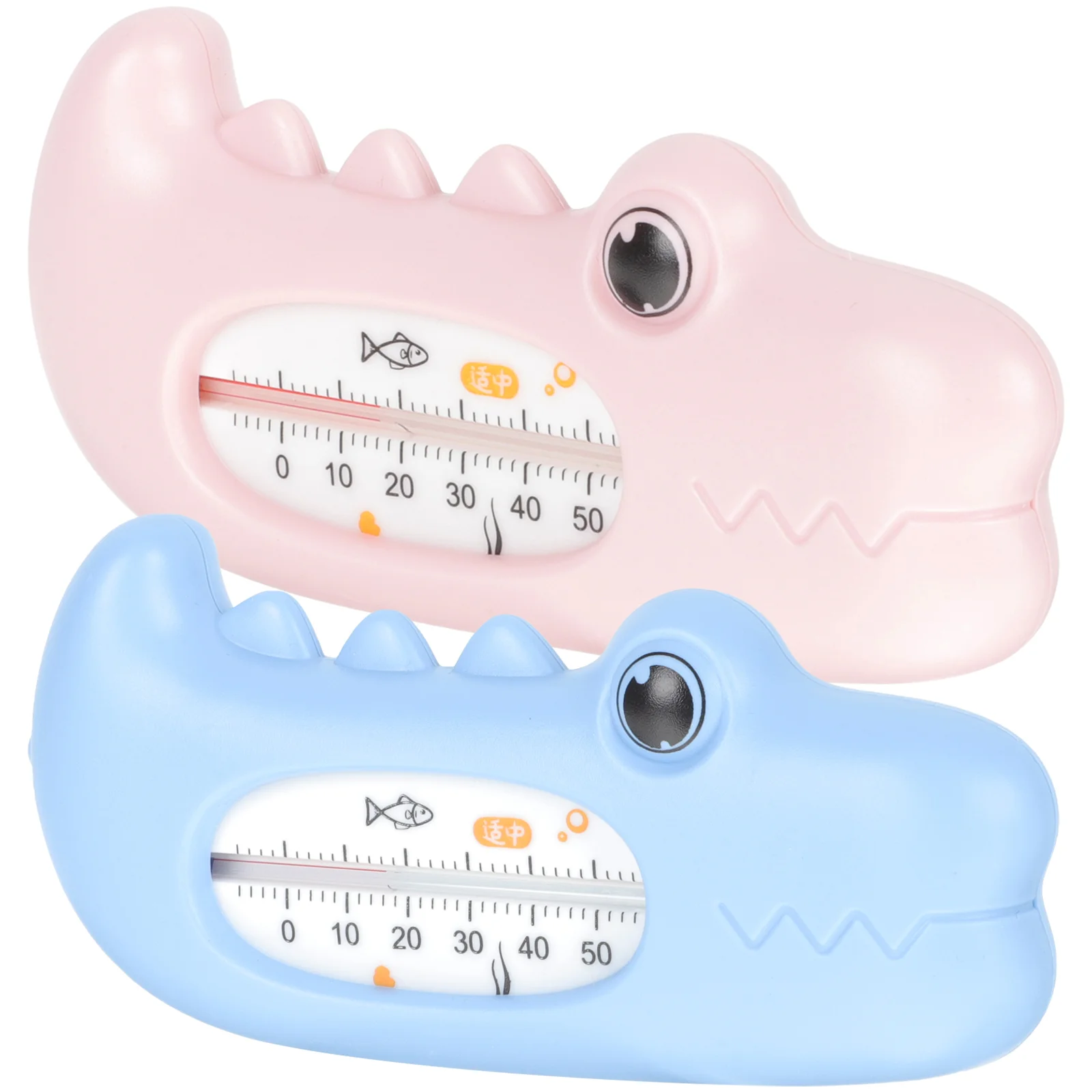 

2 Pcs Children's Thermometer Baby Tub Children’s Toys Floating Water Pp Animal Shaped Bath