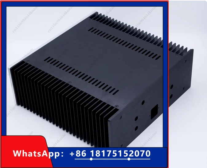 HLH Aluminum Class A Amplifier DIY Chassis Both Sides Heatsink Power Amp Case DIY Enclosure   Audio Install Housing 320*120*315M