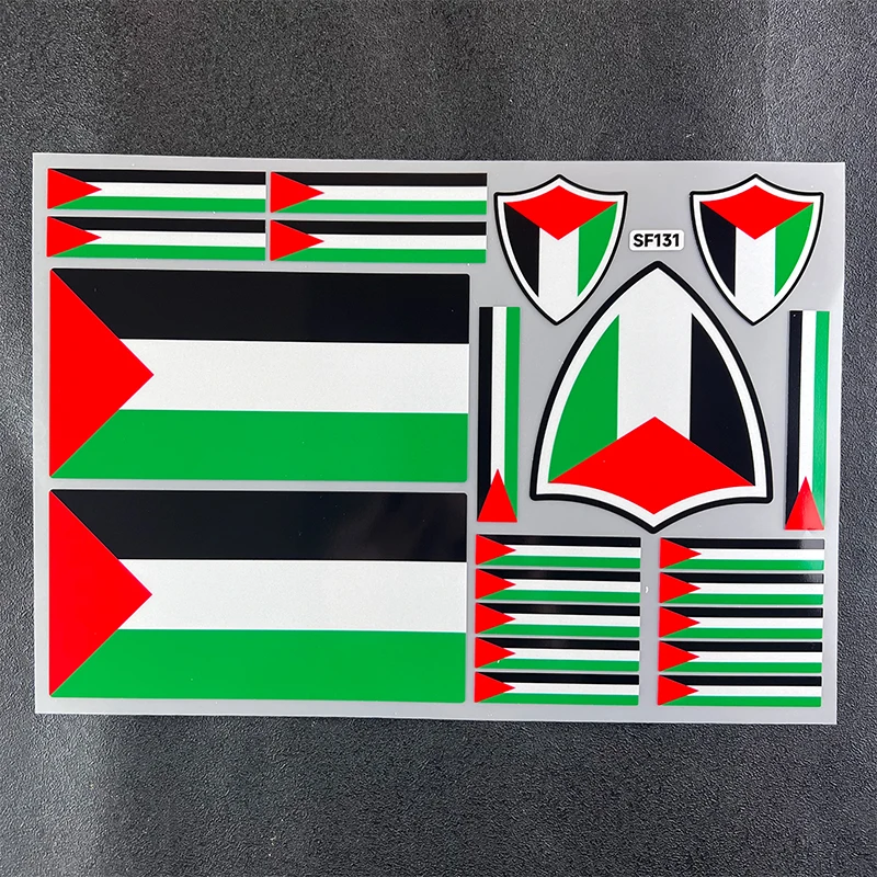 National Flag Sticker Waterproof Reflective Car Universal Decal for Palestine