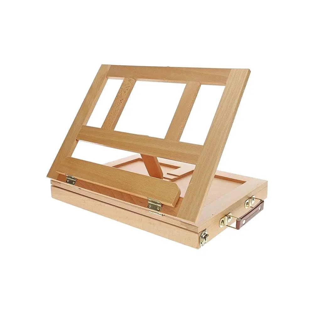 

Набор для рисования на деревянном мольберте, 19 предметов, акриловые краски, настольный мольберт