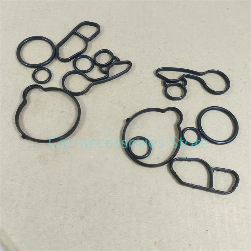 10SET Oil Cooler Seals Gasket 55565385 Oil Cooler Rubber Seals Kit For Chevy For Trax For Sonic For Cruze Car Accessories