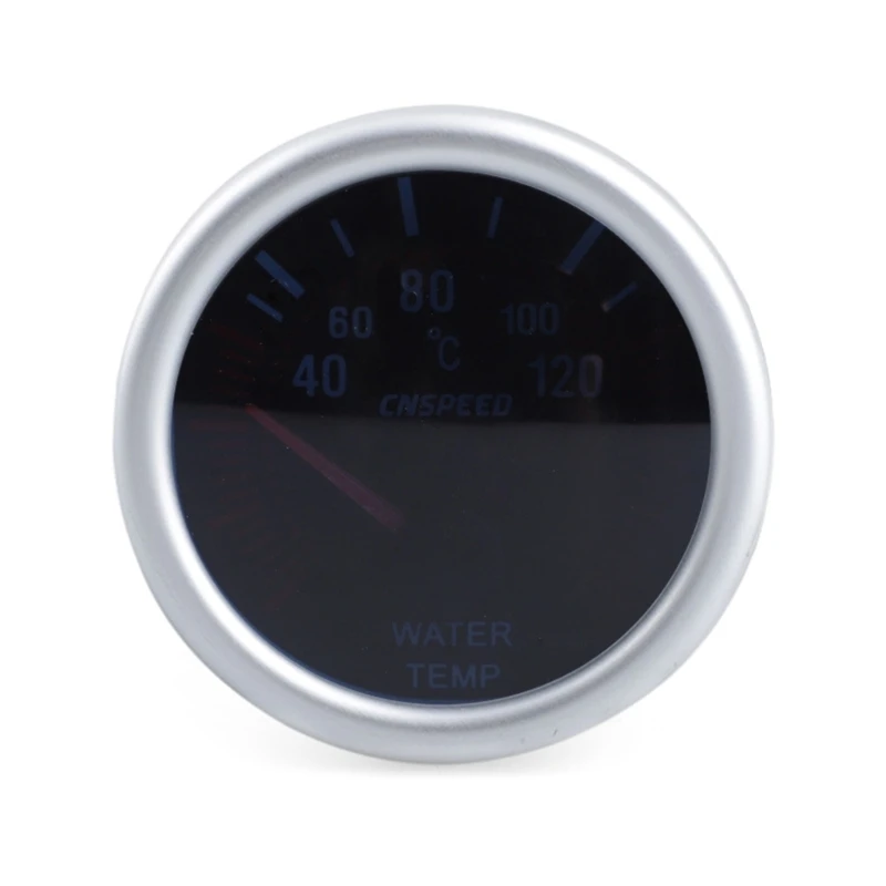 Professional 52mm 40-120℃ Car Water Temperature Gauge Meter Compatible for Engine Diagnostics Troubleshooting