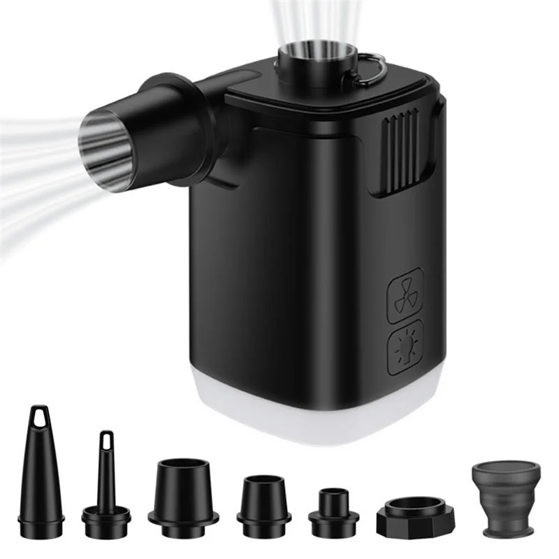 

Leading-Portable Mini Air Pump For Inflatables:Build In 4000Mah Battery Rechargeable, 2 Inflation Mode Stronger/Normal