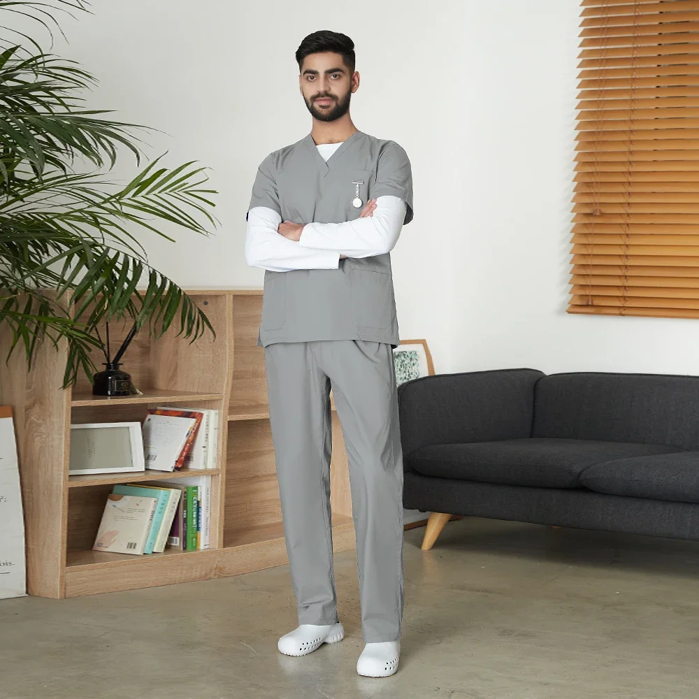 Pet Shop Veterinär Arbeit Medizinische Uniform Set Unisex Dental Klinik Klinische Krankenschwester Zwei-stück Großhandel Hohe-qualität Scrubs kleidung