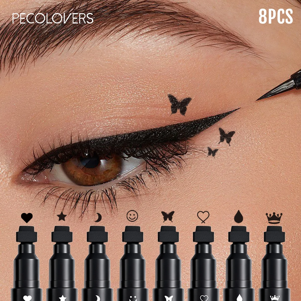 Decorative Stamp Eyeliner Pen — 8 Pieces — product detail 10