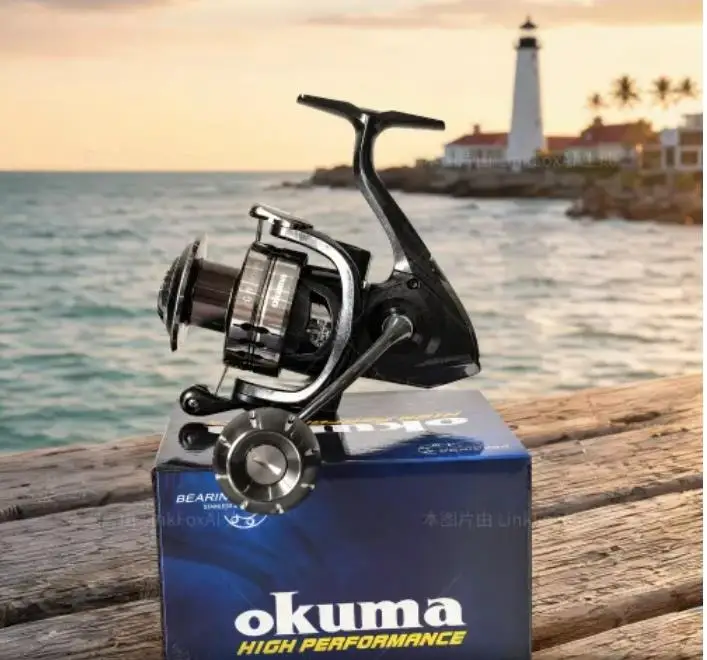 Okmua Anti-Meerwasser-Angelrolle, maximale Bremskraft 25 kg, für alle Gewässer, zum Weitwurf, Meeresangelrolle aus Metall, 1000-7000 – Detail 25