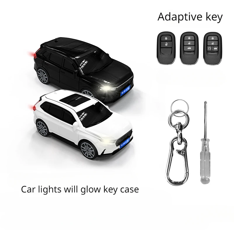 For Honda CR-V Key Cover Car Model Case Remote Control Protective Cover Honda Keychain Accessories Gifts Car Decorations